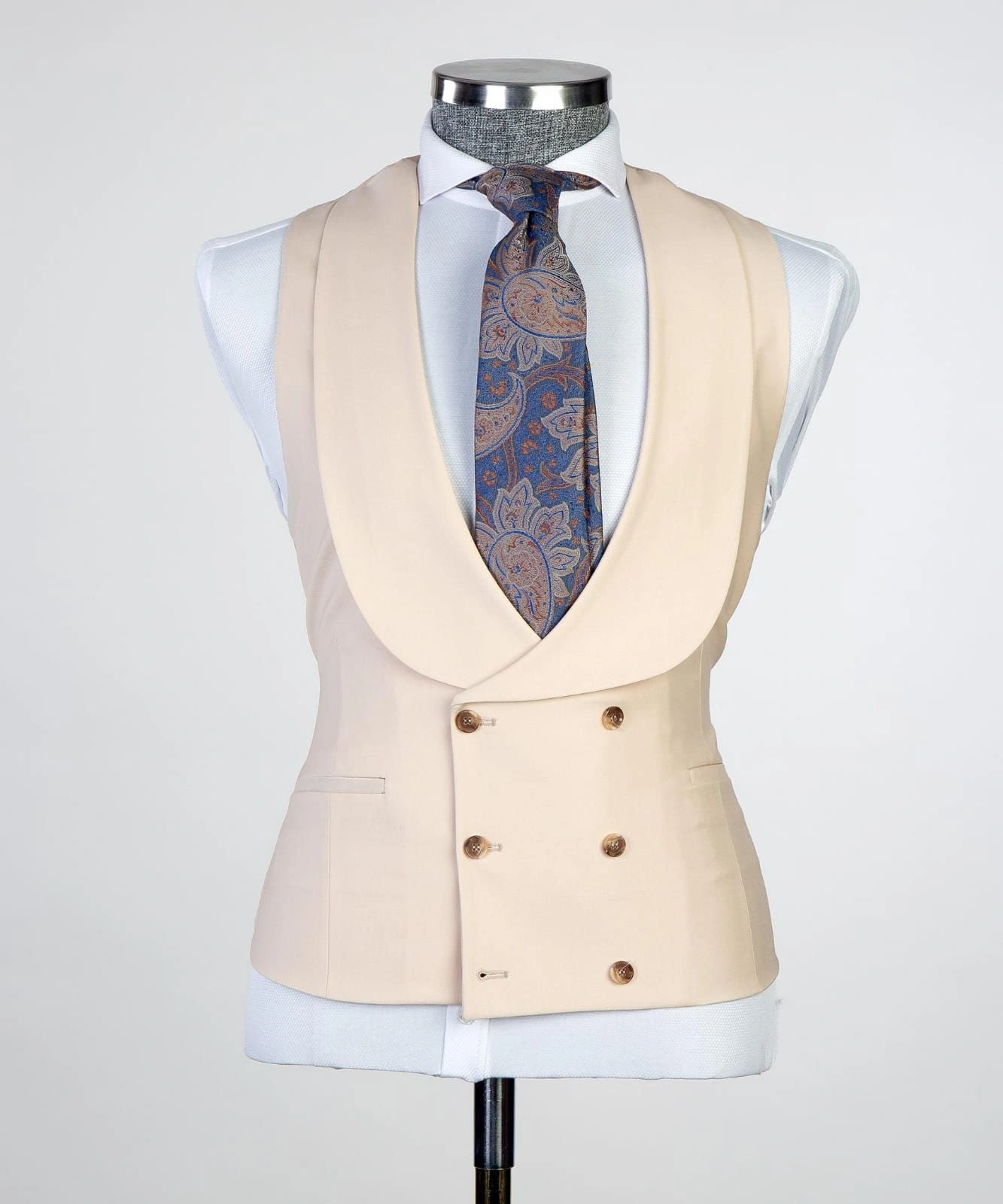Een stijlvolle beige zakenpak – 3 stuks, perfect voor uw professionele uitstraling.