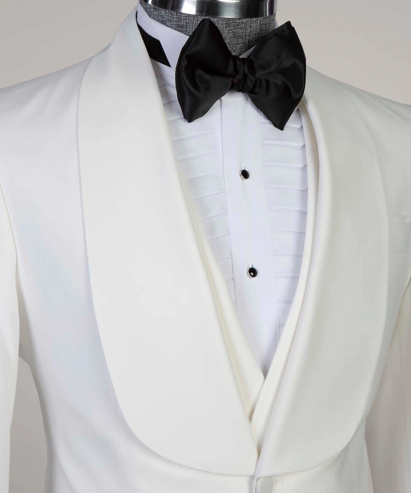 Witte Klassieke Tuxedo: Stijlvolle Elegantie, Tijdloze Klasse, Klaar om te Schitteren!